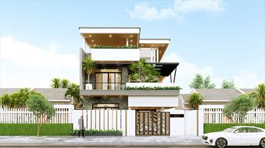 Mẫu thiết kế biệt thự 8x15m kiến ​​trúc đẹp sang trọng