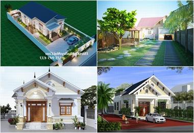 Cập nhật các mẫu nhà sân vườn cấp 4 đẹp kiểu mini trệt 1 tầng nông thôn – Best chuẩn