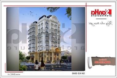 Mẫu thiết kế khách sạn 4 sao tiêu chuẩn Pháp sang trọng tại Vĩnh Yên - SH KS 0040