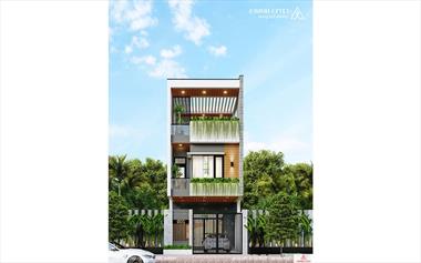 Nhà Phố Hiện Đại 2,5 Tầng Mặt 5m - Chị Hương Khách Ở Đà Nẵng