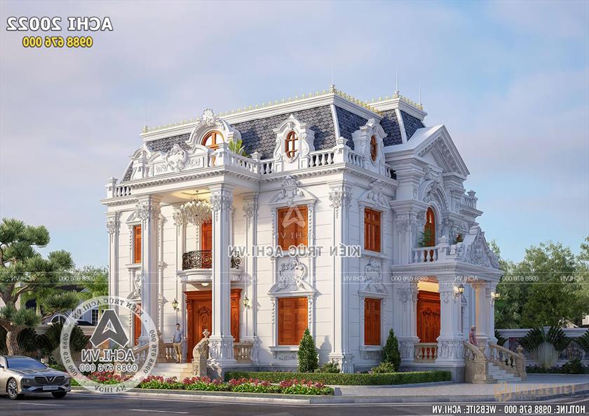 Mẫu biệt thự 2 tầng 1 tum nổi bật với gam màu hài hòa. Mẫu biệt thự 2 tầng 1 tum nổi bật với gam màu hài hòa.