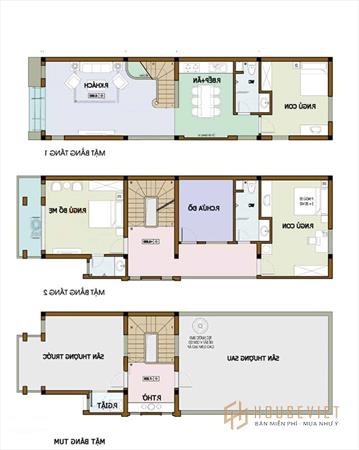 Mặt bằng chi tiết mẫu 1 Mặt bằng chi tiết mẫu 1