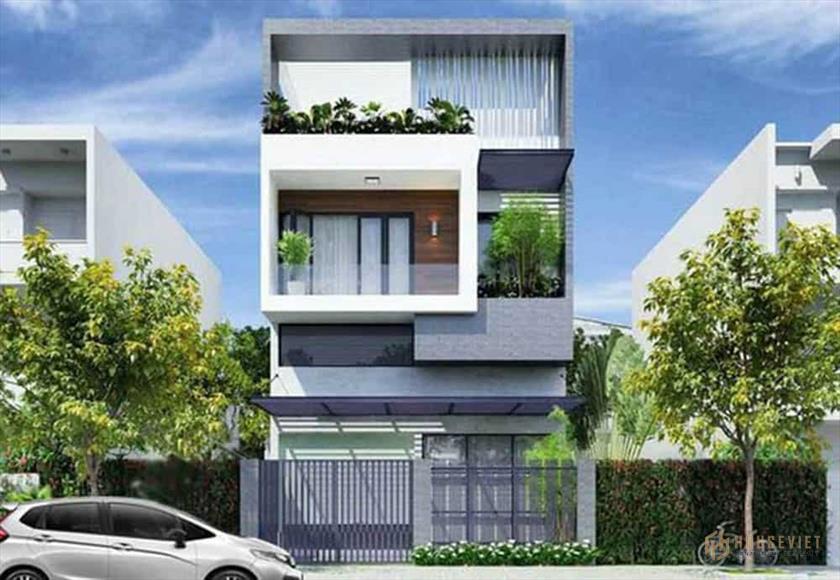 Nhà ống mặt tiền 5m rộng rãi và thoáng đãng