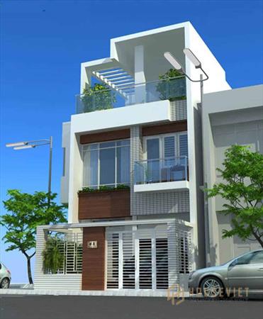 Thiết kế nhà ống 2 tầng có gara ô tô trong nhà Thiết kế nhà ống 2 tầng có gara ô tô trong nhà