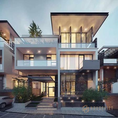 Nhà ống lệch tầng có kiến trúc độc đáo và sang trọng