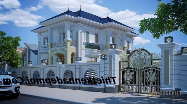 Thiết kế biệt thự 3 tầng có tầng hầm