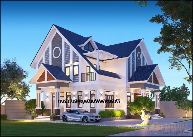 Thông tin về biệt thự 1 trệt 1 lầu mái thái 13x16 ở nông thôn