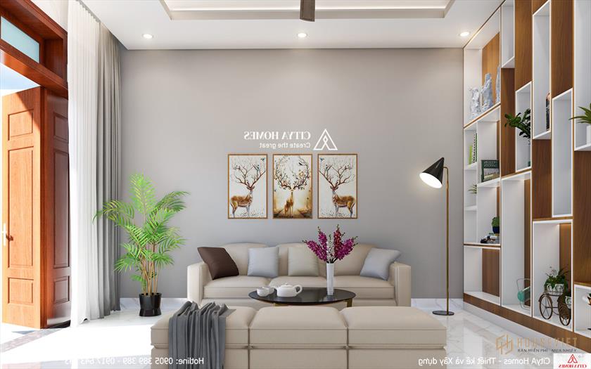 Trang trí phòng khách đơn giản
