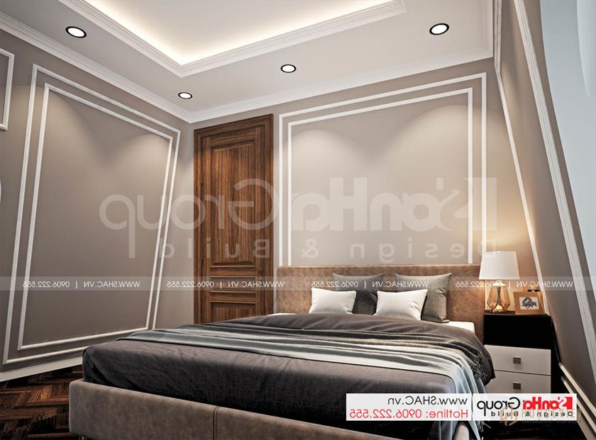 Biệt thự tân cổ điển 3 tầng rộng 300m2 có gara sân cổng đẹp – SH BTP 0162 40 Nội thất phòng ngủ cho người giúp việc đẹp và tiện nghi