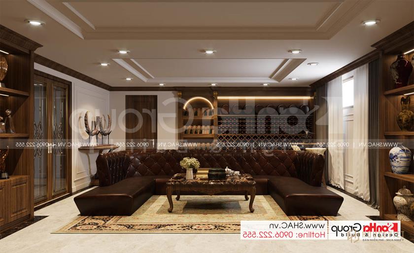 Biệt thự tân cổ điển 3 tầng rộng 300m2 có gara sân cổng đẹp – SH BTP 0162 41 Hầm rượu đẳng cấp trong biệt thự tân cổ điển tại Hà Nội