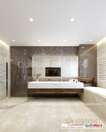 Biệt thự tân cổ điển 3 tầng rộng 300m2 có gara sân cổng đẹp – SH BTP 0162 43 Bố trí nội thất phòng tắm biệt thự tân cổ điển mặt tiền 17m tại Hà Nội