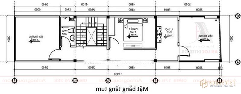 Các thông số kỹ thuật được chú thích cụ thể với điểm là sân thượng rộng