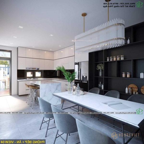Thiết kế nội thất phòng bếp hiện đại nhà cấp 4 Thiết kế nội thất phòng bếp hiện đại nhà cấp 4