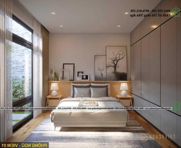 Thiết kế nội thất phòng ngủ nhà cấp 4 phong cách hiện đại sang trọng. Thiết kế nội thất phòng ngủ nhà cấp 4 phong cách hiện đại sang trọng.