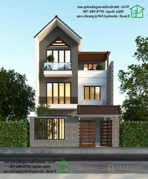 Nhà phố 3 tầng 8x14m