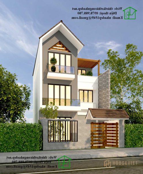 Nhà phố 3 tầng 8x14m tiện nghi