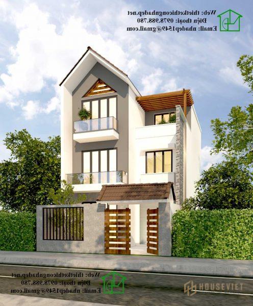 Nhà phố 3 tầng hiện đại