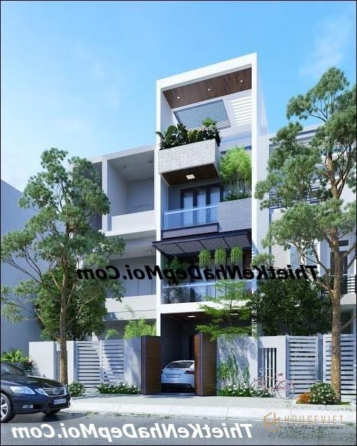 sân thượng nhà ống