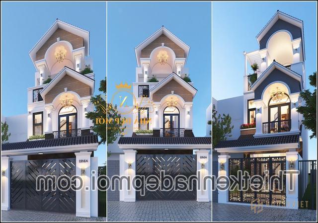 Nhà 2 tang 1 tum mai thái