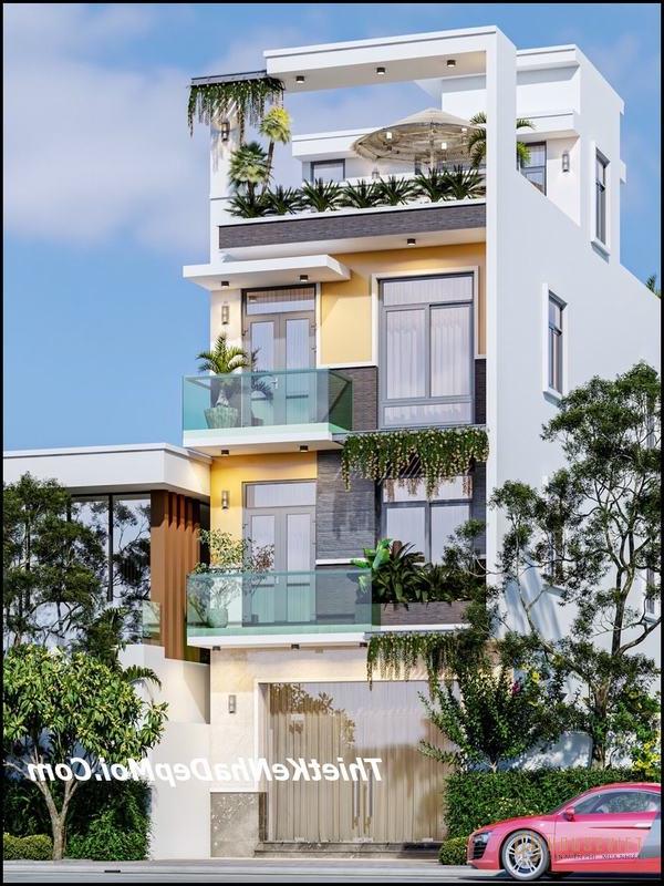 thiết kế nhà có sân thượng 