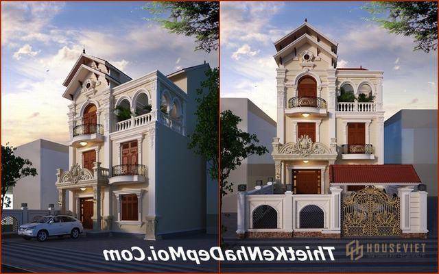 Biệt thự bán cổ điển 1 trệt 2 lầu