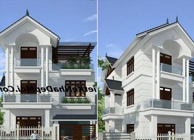 Biệt thự mái thái 1 trệt 1 lầu 1 tum sân thượng anh Đạt