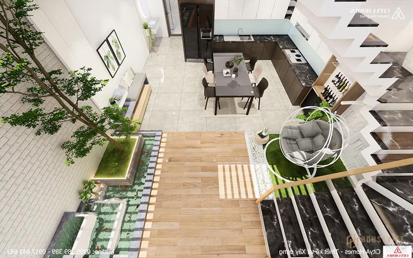 Thiên nhiên xuất hiện khắp mọi nơi trong ngôi nhà