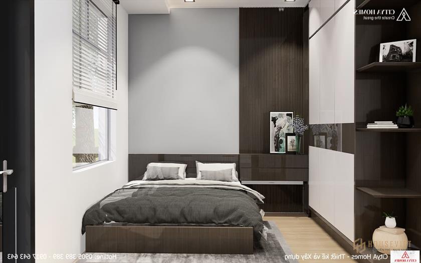 Phòng ngủ bố trí thông minh trong không gian hẹp