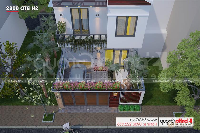 Không gian tiện nghi trong biệt thự hiện đại 2 tầng 92m2 – SH BTD 0082 3 Toàn cảnh biệt thự hiện đại 2 tầng mặt tiền 8m tại Hải Phòng
