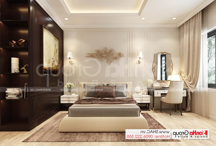 Không gian tiện nghi trong biệt thự hiện đại 2 tầng 92m2 – SH BTD 0082 21 Toàn cảnh không gian tinh tế trong biệt thự tân cổ điển đẹp sang trọng