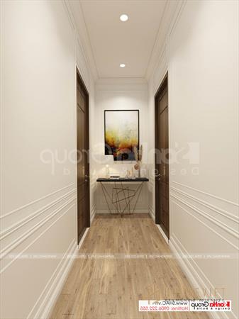 Không gian tiện nghi trong biệt thự hiện đại 2 tầng 92m2 – SH BTD 0082 23 Hành lang tầng 2 trong thiết kế biệt thự mini tại Hải Phòng
