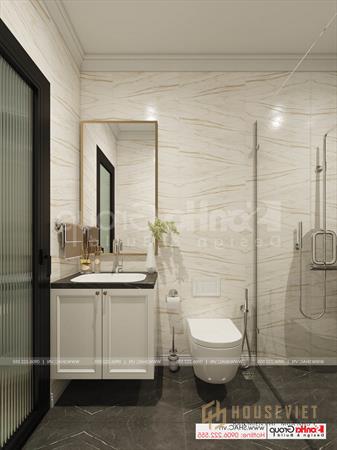 Không gian tiện nghi trong biệt thự hiện đại 2 tầng 92m2 – SH BTD 0082 25 WC sang trọng trong thiết kế biệt thự 2 tầng mặt tiền 8m tại Hải Phòng