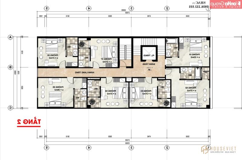 Mẫu khách sạn tân cổ điển 6 tầng Mẫu khách sạn tân cổ điển 6 tầng