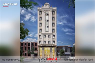 Mẫu khách sạn mini tân cổ điển 6 tầng 1 tum tại Hải Phòng - SH KS 0096