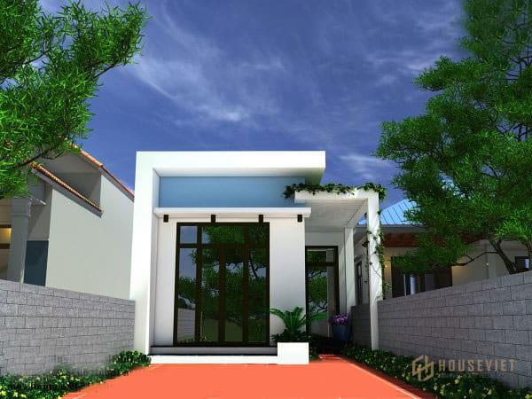 5x20.  thiết kế nhà ống một tầng