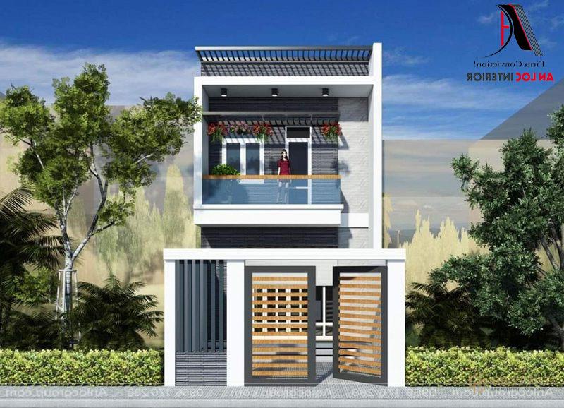 Kiến trúc nhà ống 2 tầng đẹp và sang trọng