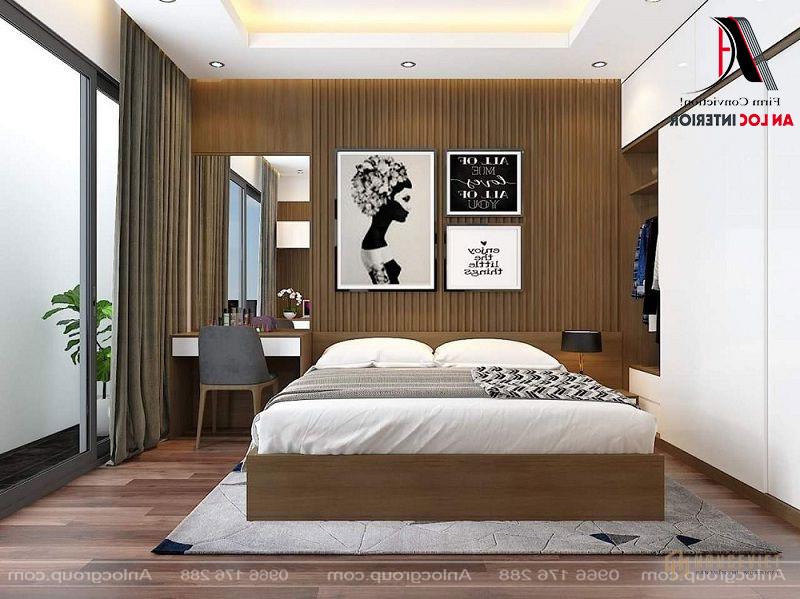 Phòng ngủ nhà ống đơn giản, đảm bảo công năng sử dụng