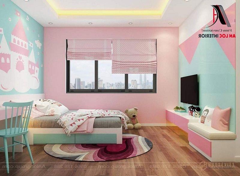 Tường, trần, sàn có sự phối hợp màu sắc độc đáo mang lại cảm giác dễ chịu, thoải mái cho người sử dụng