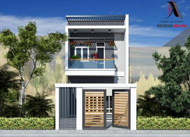 Mẫu thiết kế nhà ống 2 tầng 5x20m đẹp và tiện nghi