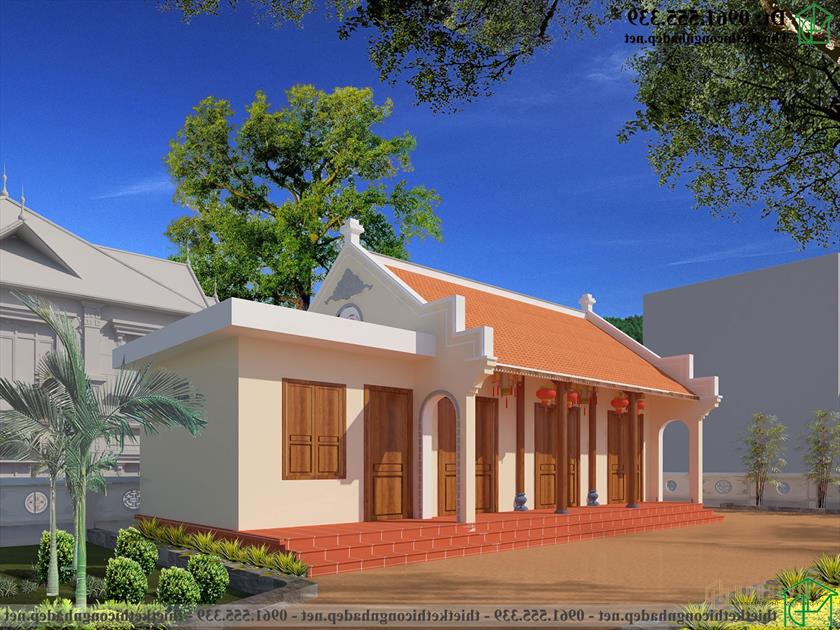 Thiết kế nhà truyền thống và nhà thờ họ NDNTH22