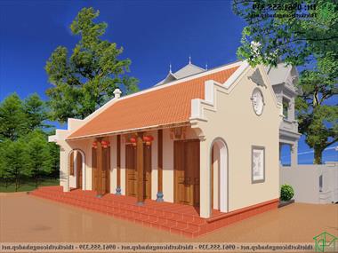 Mô hình nhà truyền thống và nhà thờ họ ở Thái Bình NDNTH22