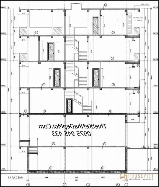 Mặt cắt nhà ống