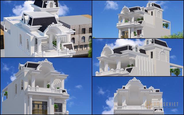 Biệt thự phố 1 trệt 4 lầu 1 sân thượng đẹp 