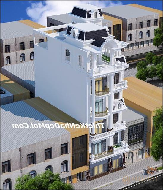 Phối cảnh nhà phố 5 tầng mặt tiền 8.5m