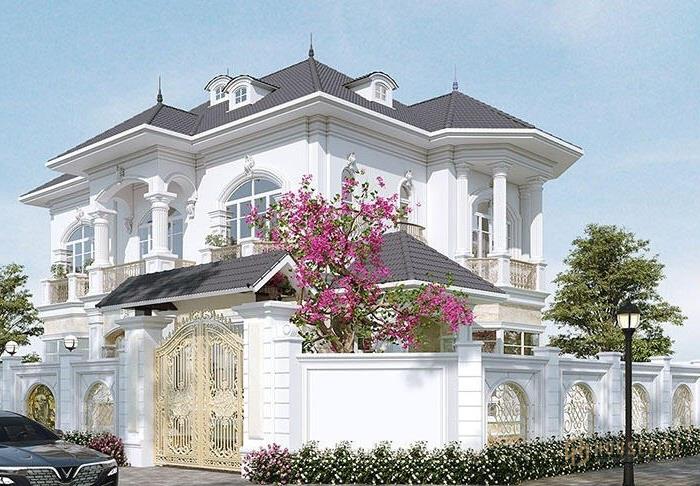 Thiết kế biệt thự tân cổ điển 2 tầng