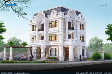 15+ Ý tưởng tuyệt vời với mái Mansard cho nhà 3 tầng tân cổ đẹp