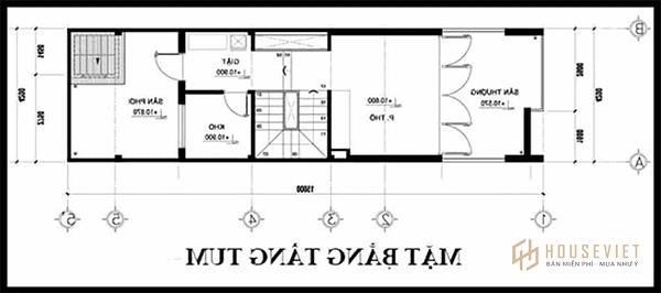 Bản vẽ nhà 2 tầng hình chữ L 2 tầng 1 tum hiện đại.