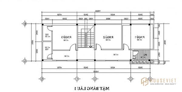 Nhà ống 2 tầng 3 phòng ngủ 5x14