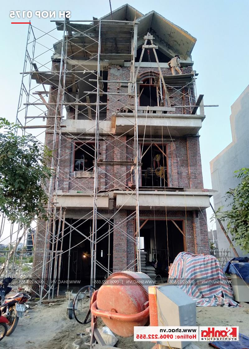 Xây nhà trọn gói kiểu pháp 3 tầng có gara ô tô tại Hải Phòng 25 Dịch vụ xây nhà trọn gói tại Hải Phòng phát triển với tốc độ nhanh và không ngừng