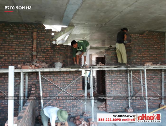 Xây nhà trọn gói kiểu pháp 3 tầng có gara ô tô tại Hải Phòng 37 Xây nhà trọn gói giúp gia chủ tiết kiệm thời gian, công sức và tiền bạc
